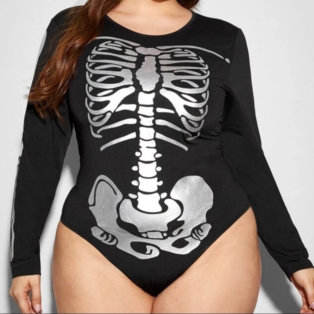 Skeleton Leotard 3x